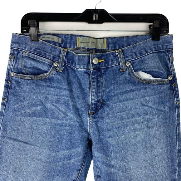 Paper Denim & Cloth Womens 31/12 Isabella Capri Jeans Medium Wash Denim Cropped - Picture 4 of 13